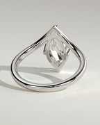 MET 0078 - 2 ct center stone - 18k White Gold source reference - setting detail view