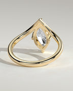 MET 0078 - 2 ct center stone - 18k Yellow Gold source reference - setting detail view
