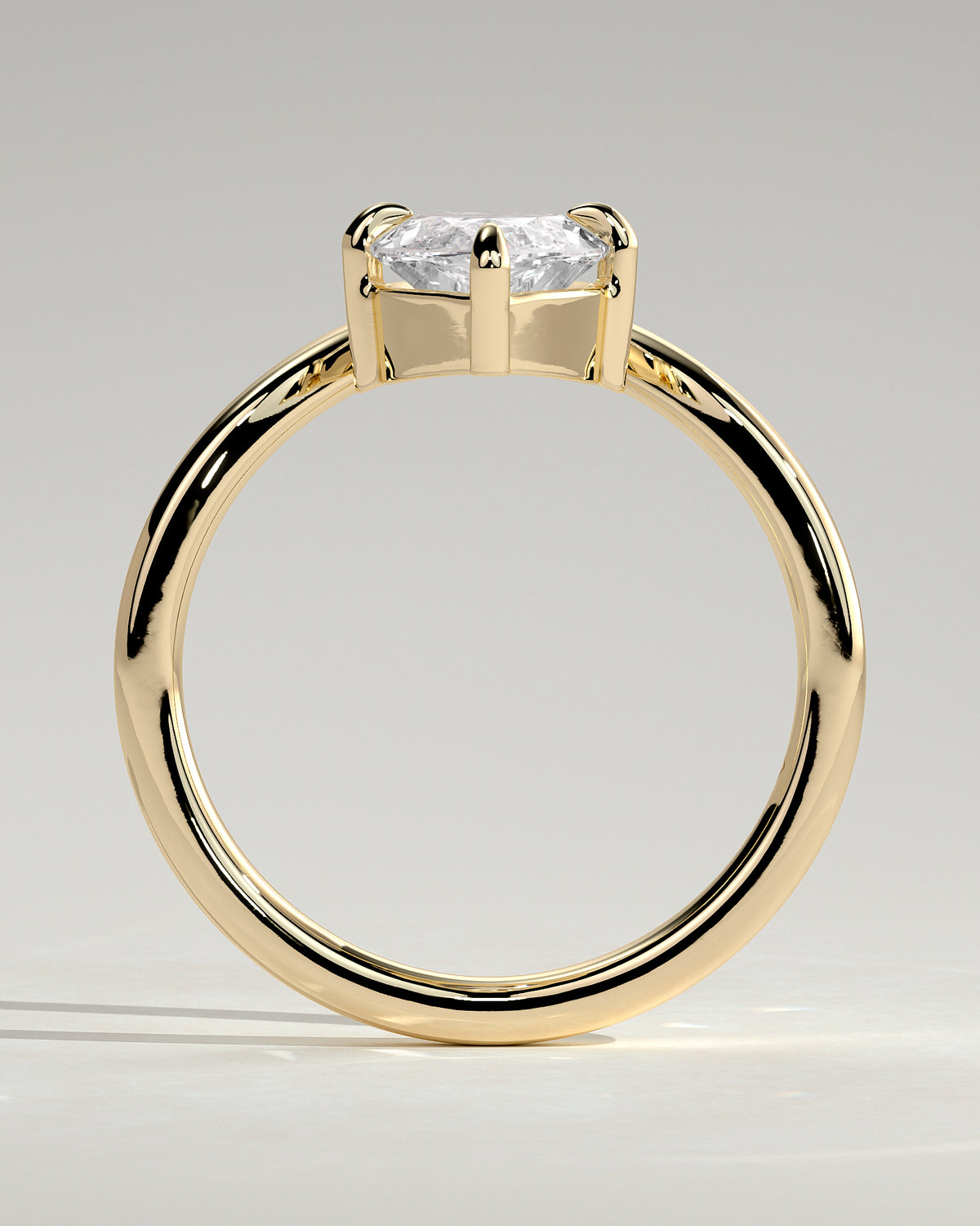 MET 0078 - 2 ct center stone - 18k Yellow Gold source reference - setting detail view