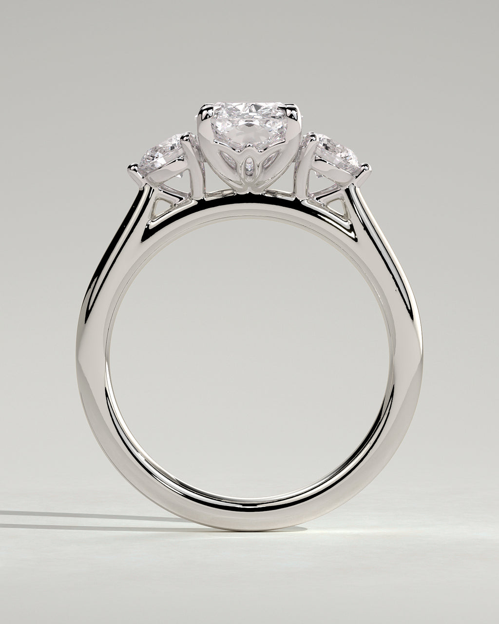 MET 0083 - 2 ct center stone - 18k White Gold source reference - setting detail view