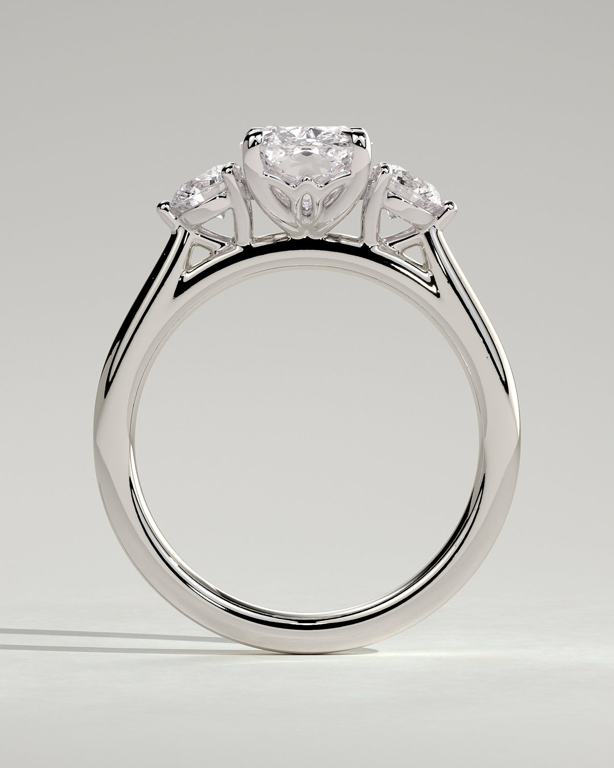 MET 0083 - 2 ct center stone - 18k White Gold source reference - setting detail view