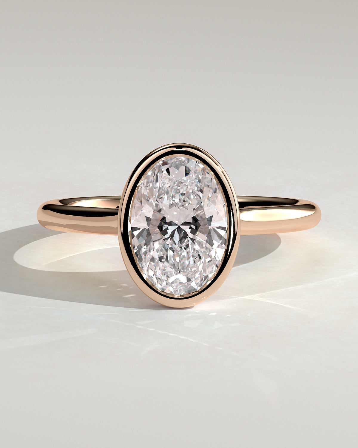 MET 0085 - 2 ct center stone - 18k Rose Gold source reference - front view