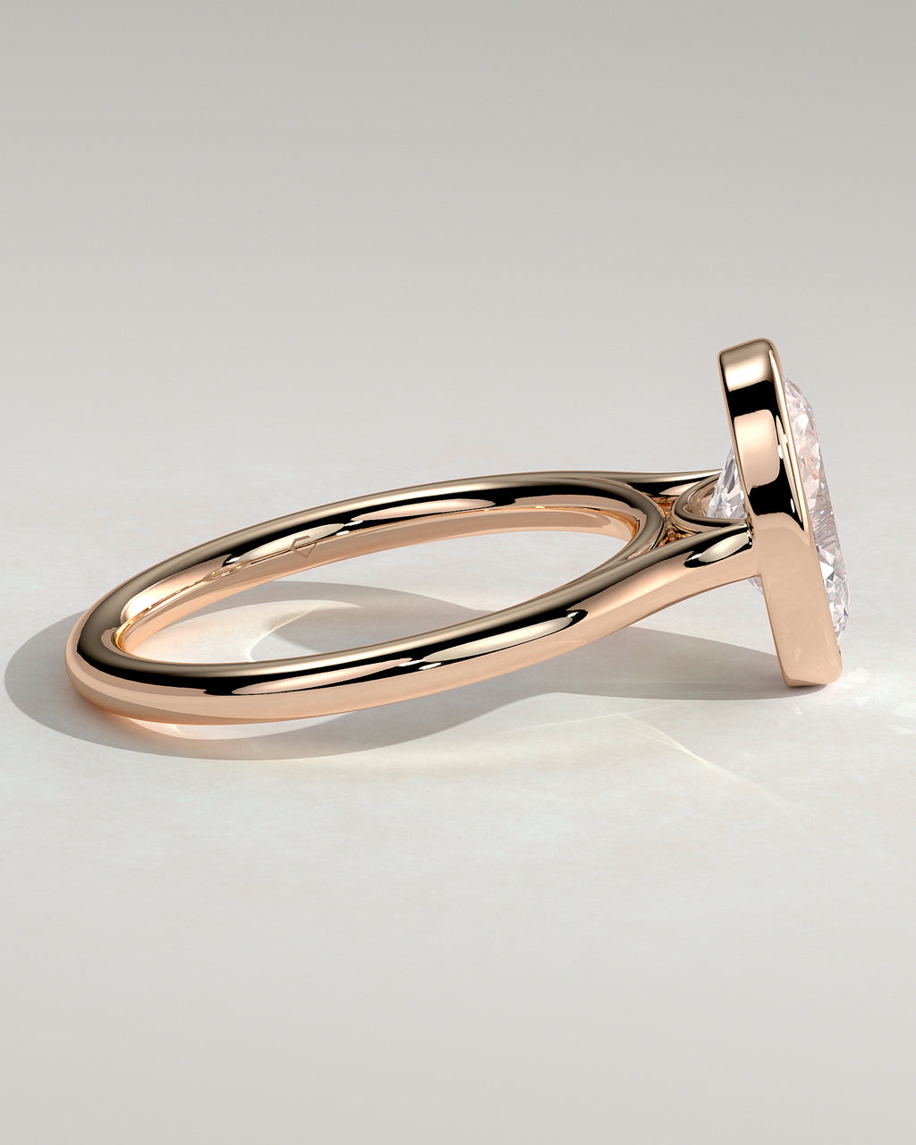 MET 0085 - 2 ct center stone - 18k Rose Gold source reference - setting detail view