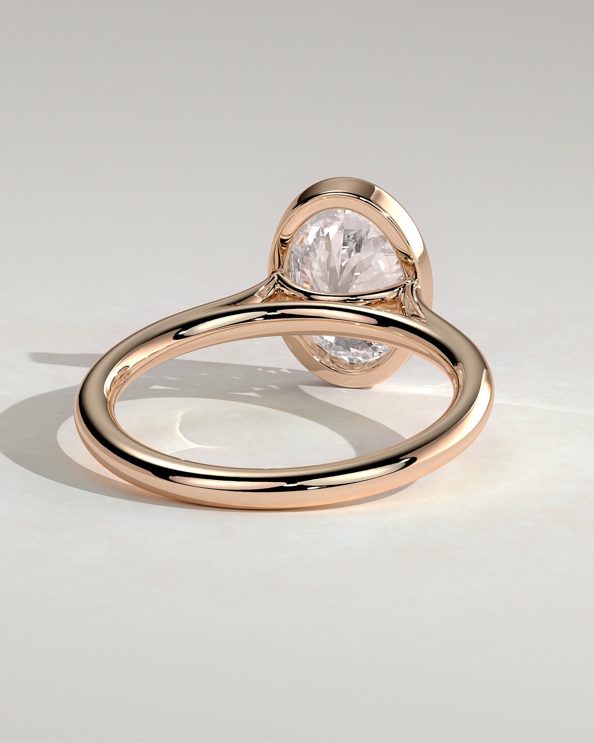 MET 0085 - 2 ct center stone - 18k Rose Gold source reference - setting detail view