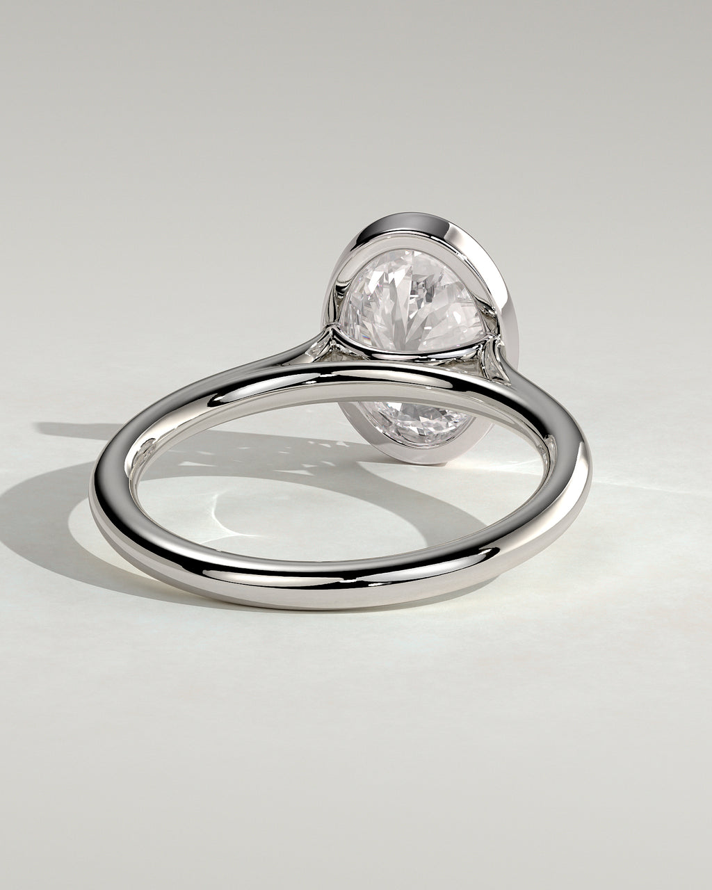 MET 0085 - 2 ct center stone - 18k White Gold source reference - setting detail view