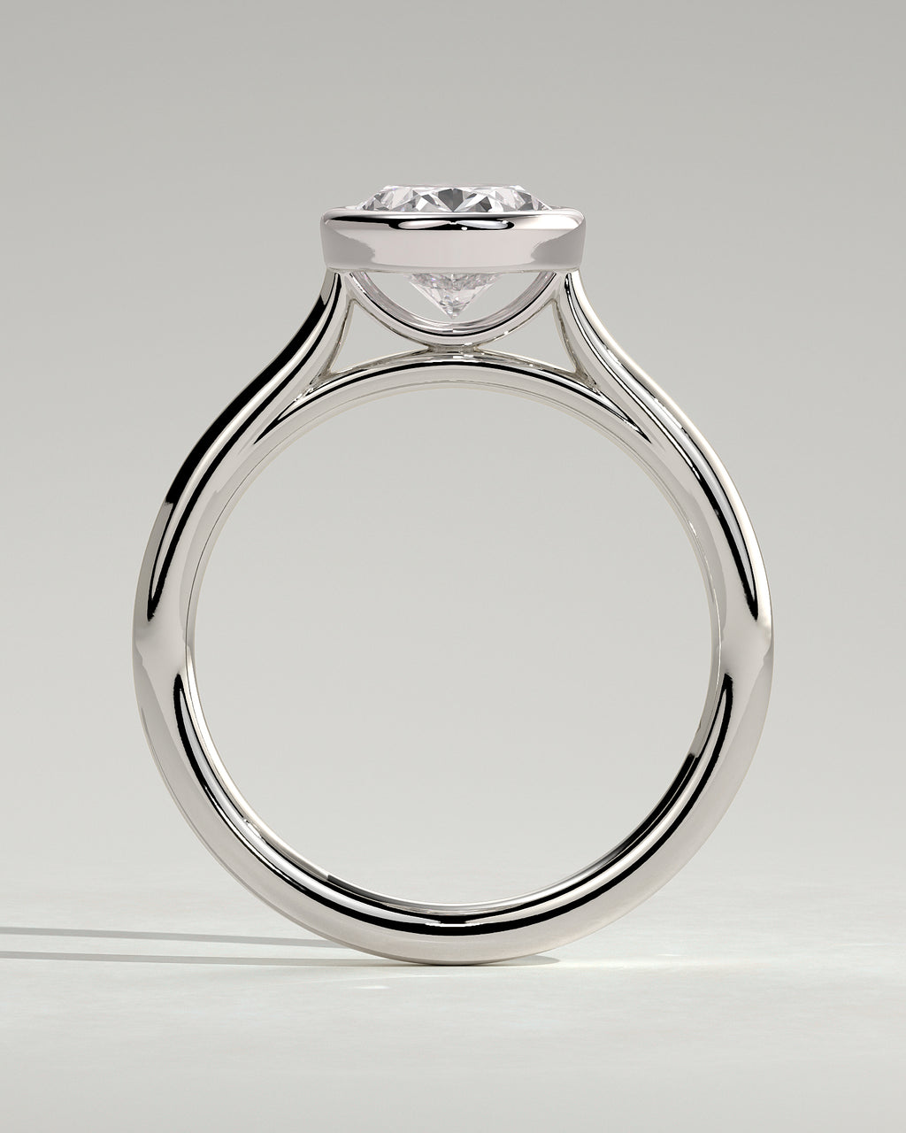 MET 0085 - 2 ct center stone - 18k White Gold source reference - setting detail view