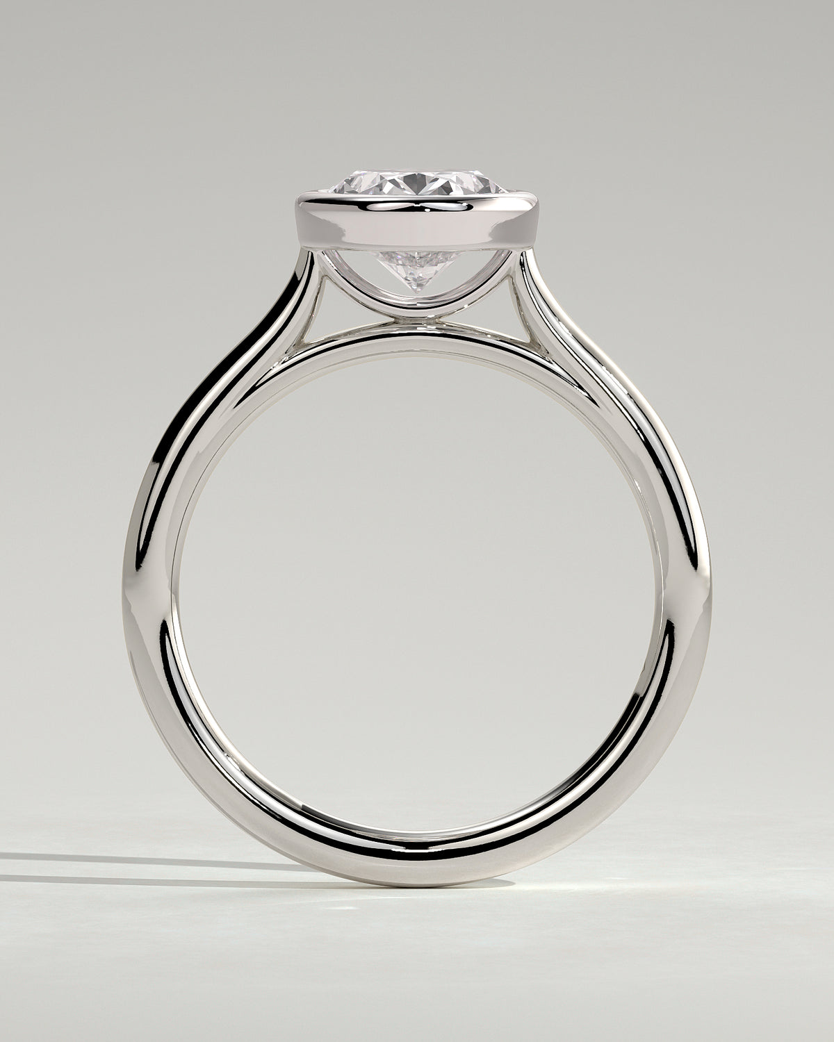 MET 0085 - 2 ct center stone - 18k White Gold source reference - setting detail view