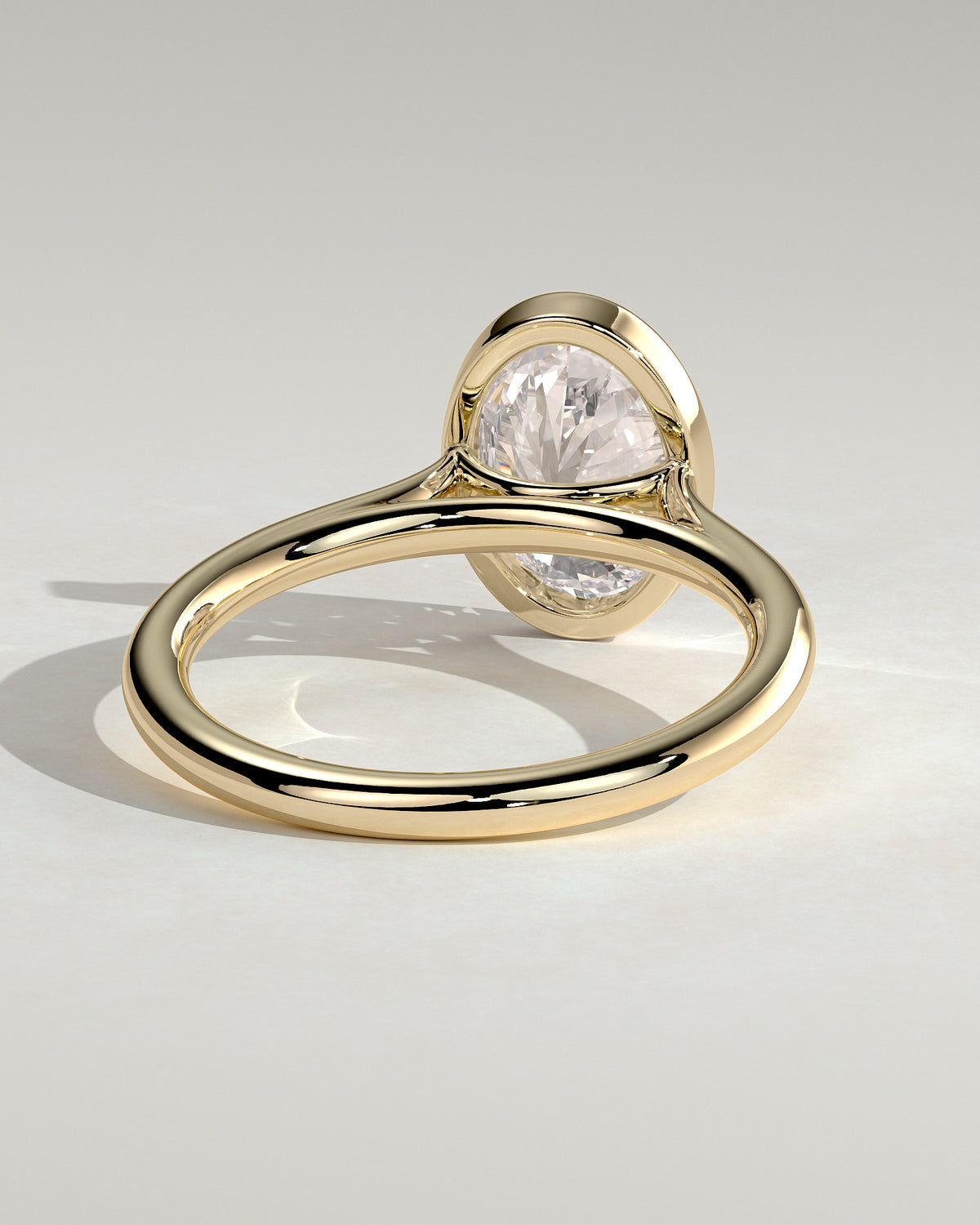 MET 0085 - 2 ct center stone - 18k Yellow Gold source reference - setting detail view