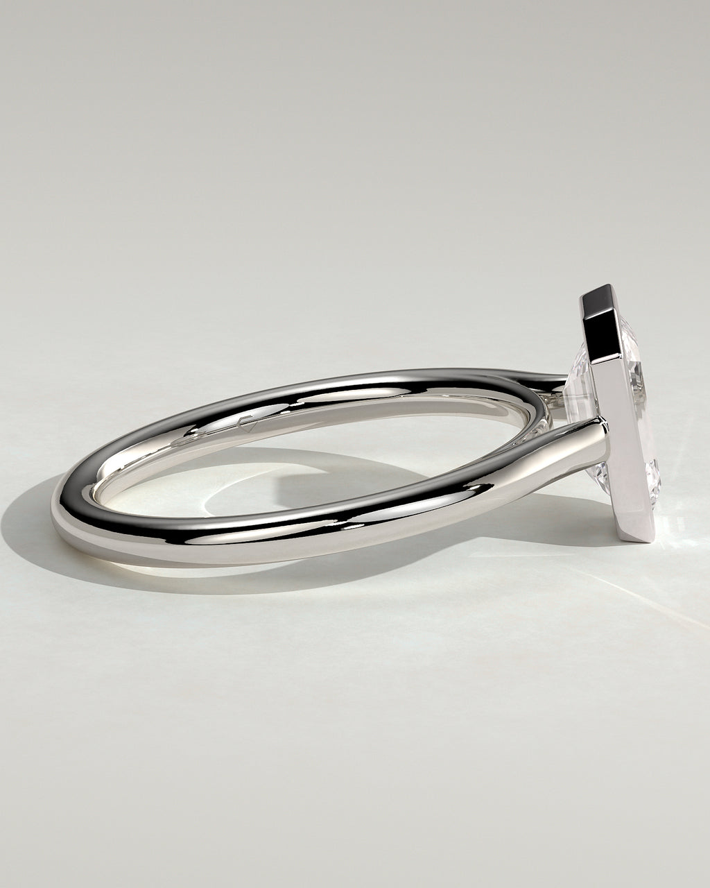 MET 0086 - 2 ct center stone - 18k White Gold source reference - setting detail view