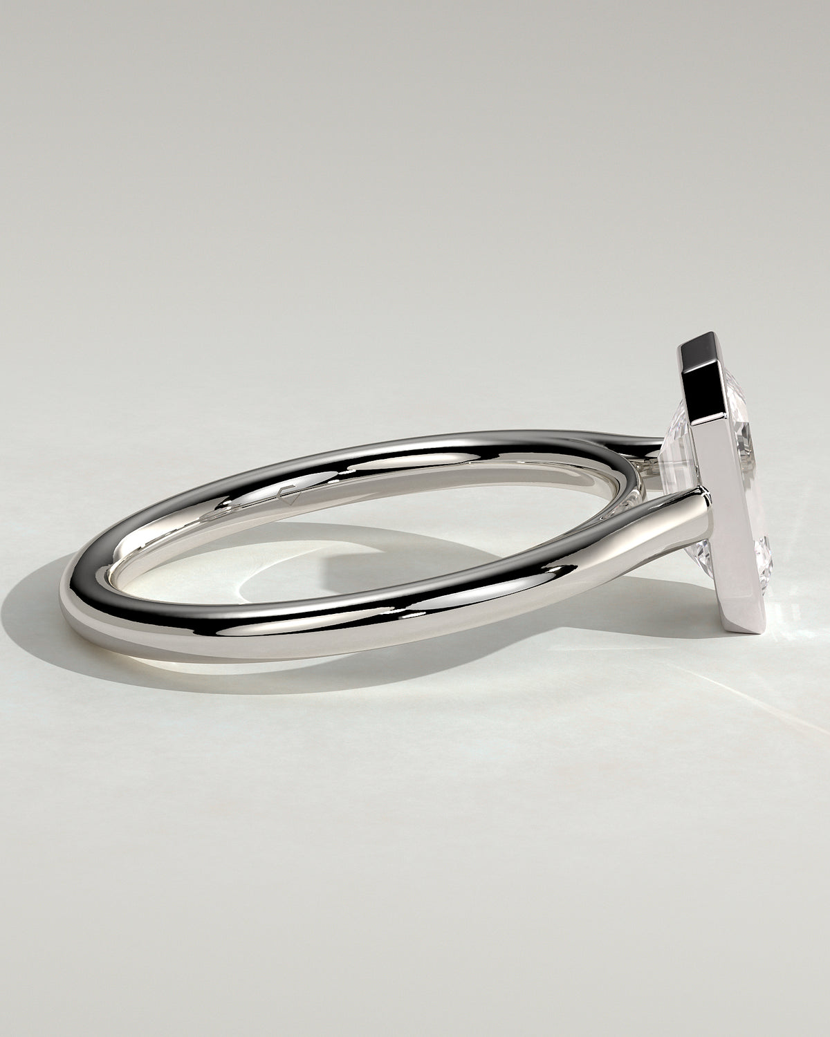 MET 0086 - 2 ct center stone - 18k White Gold source reference - setting detail view
