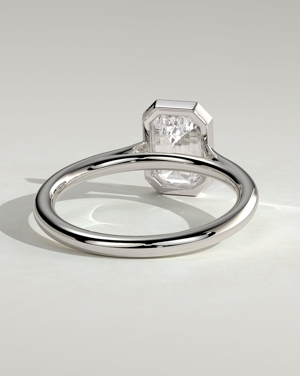 MET 0086 - 2 ct center stone - 18k White Gold source reference - setting detail view