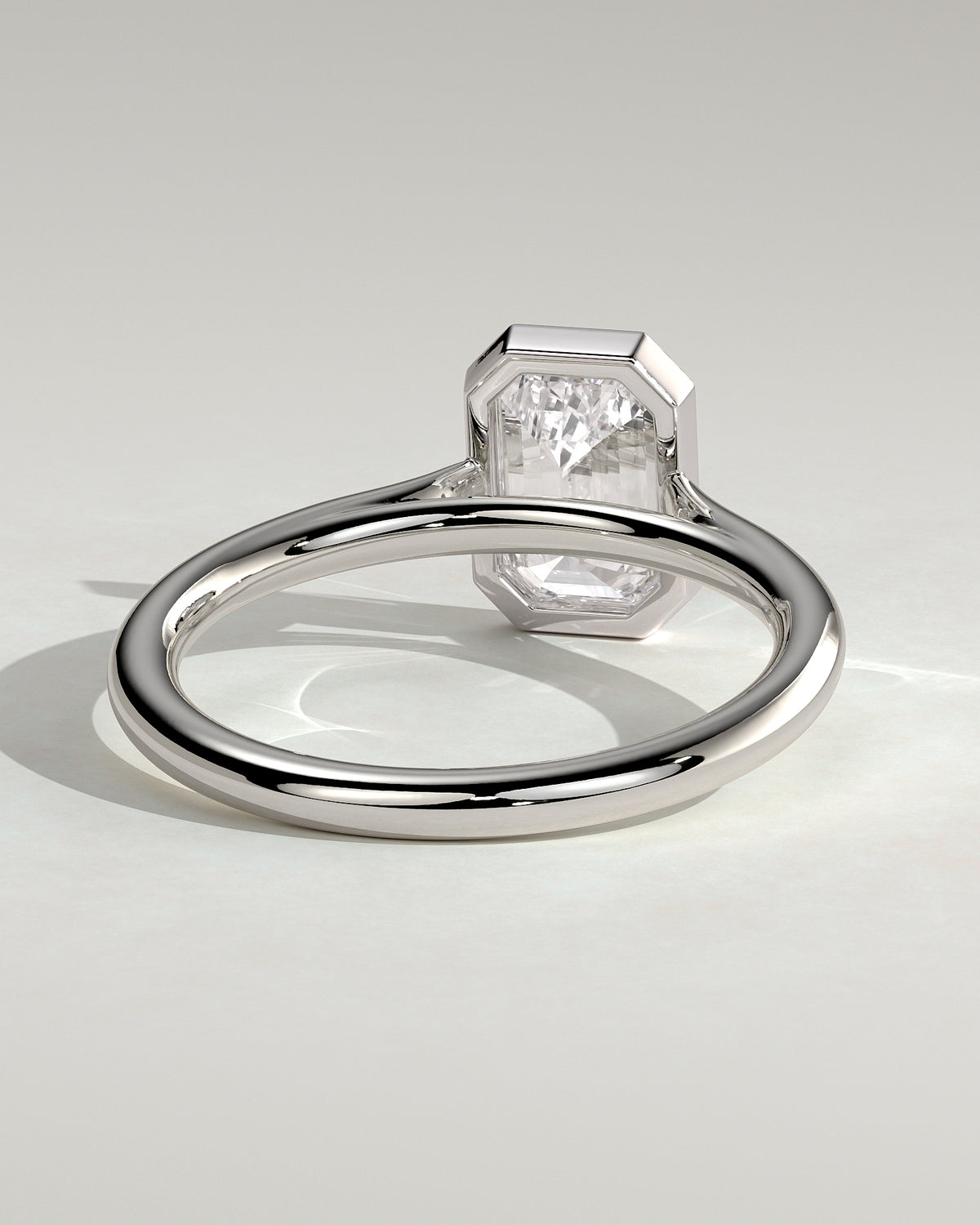 MET 0086 - 2 ct center stone - 18k White Gold source reference - setting detail view