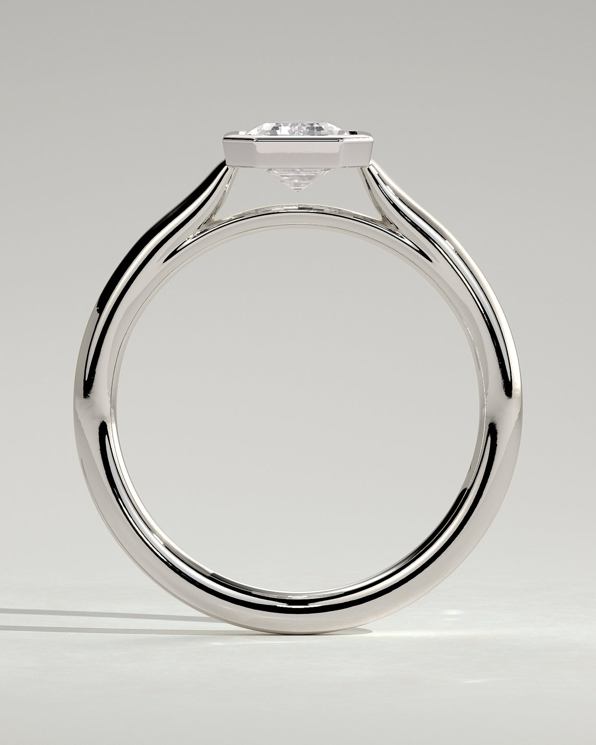 MET 0086 - 2 ct center stone - 18k White Gold source reference - setting detail view