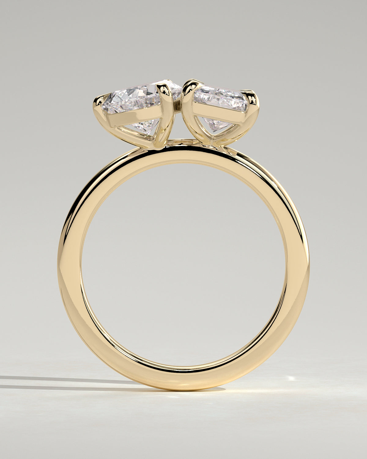 MET 0088 - 2 ct center stone - 18k Yellow Gold source reference - setting detail view