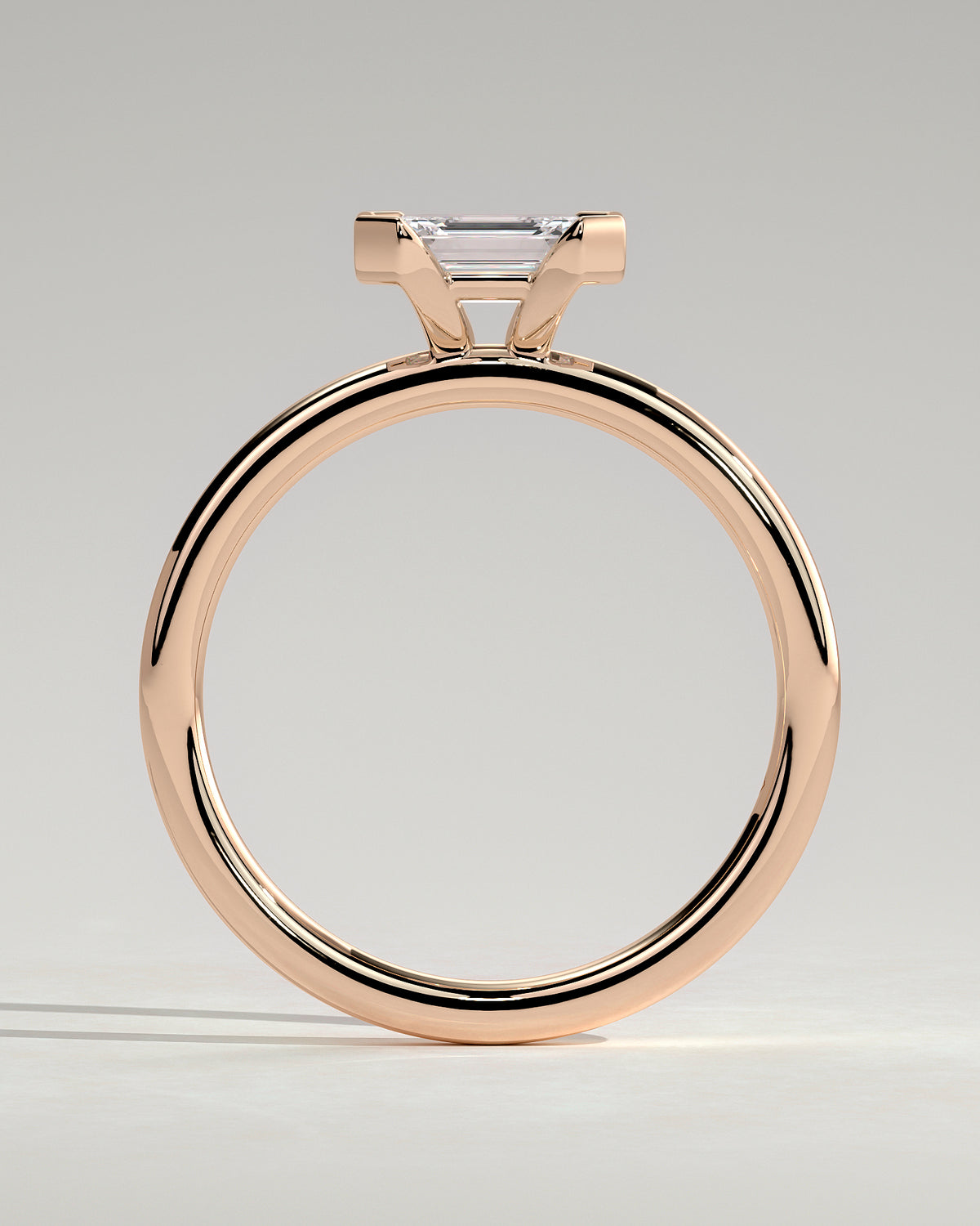 MET 0092 - 1 ct center stone - 18k Rose Gold source reference - setting detail view