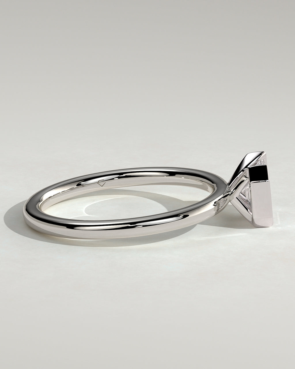 MET 0092 - 1 ct center stone - 18k White Gold source reference - setting detail view