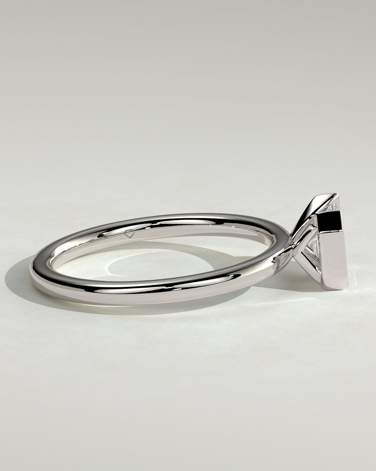 MET 0092 - 1 ct center stone - 18k White Gold source reference - setting detail view