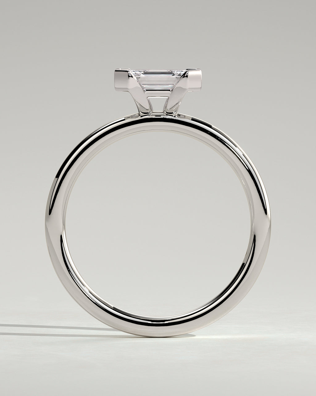 MET 0092 - 1 ct center stone - 18k White Gold source reference - setting detail view