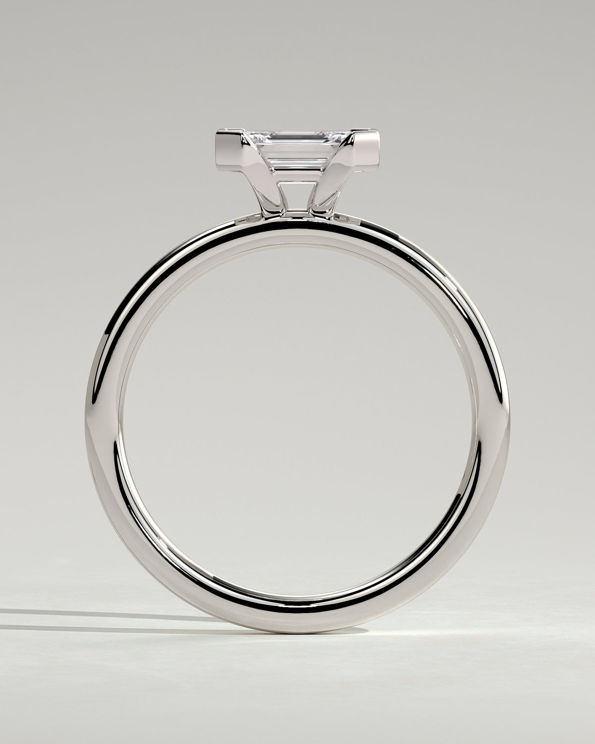 MET 0092 - 1 ct center stone - 18k White Gold source reference - setting detail view