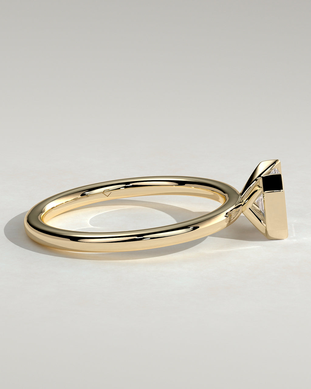 MET 0092 - 1 ct center stone - 18k Yellow Gold source reference - setting detail view