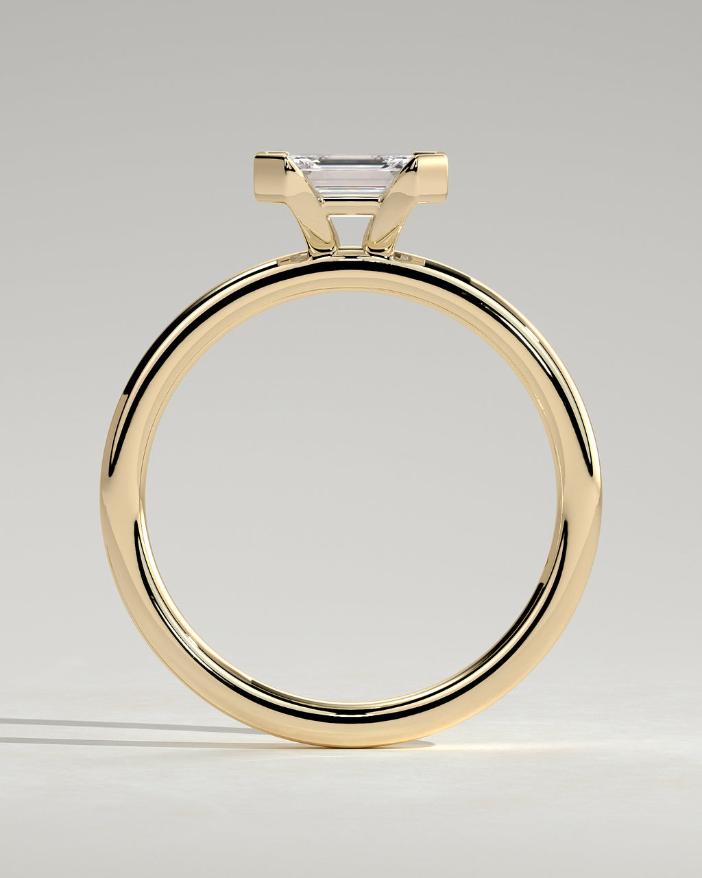 MET 0092 - 1 ct center stone - 18k Yellow Gold source reference - setting detail view