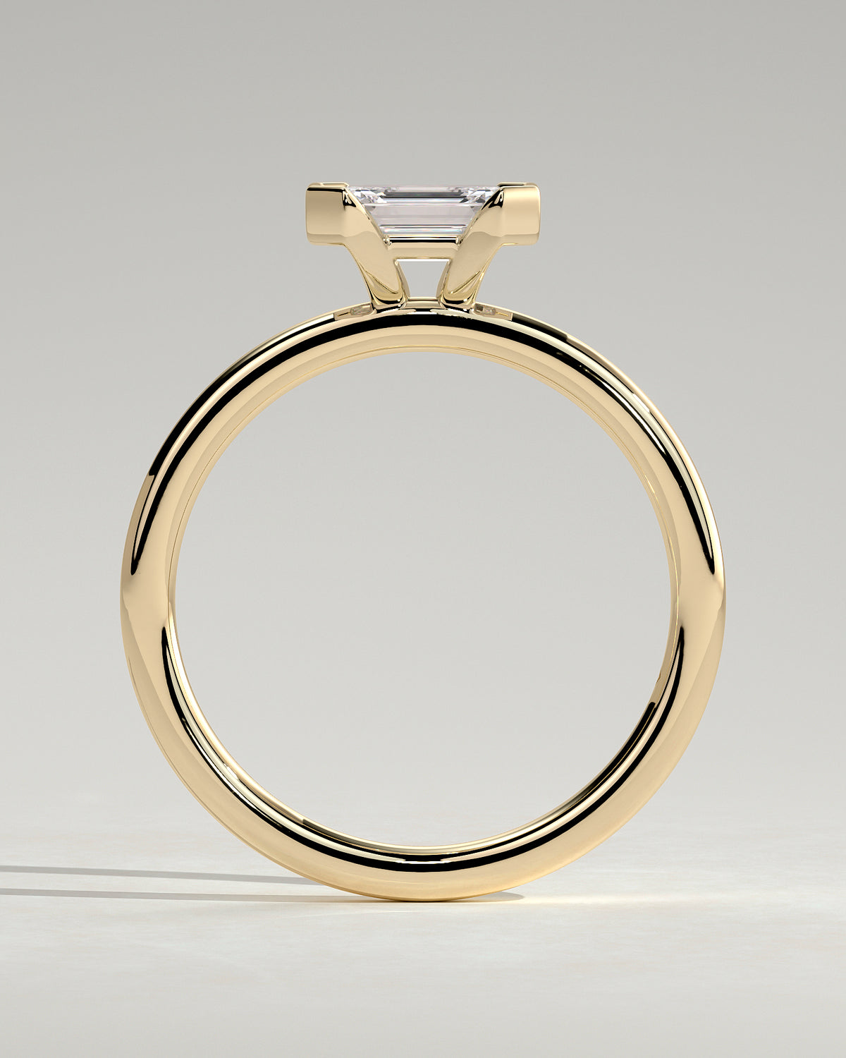 MET 0092 - 1 ct center stone - 18k Yellow Gold source reference - setting detail view