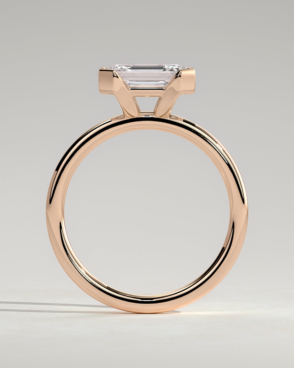 MET 0092 - 2 ct center stone - 18k Rose Gold source reference - setting detail view