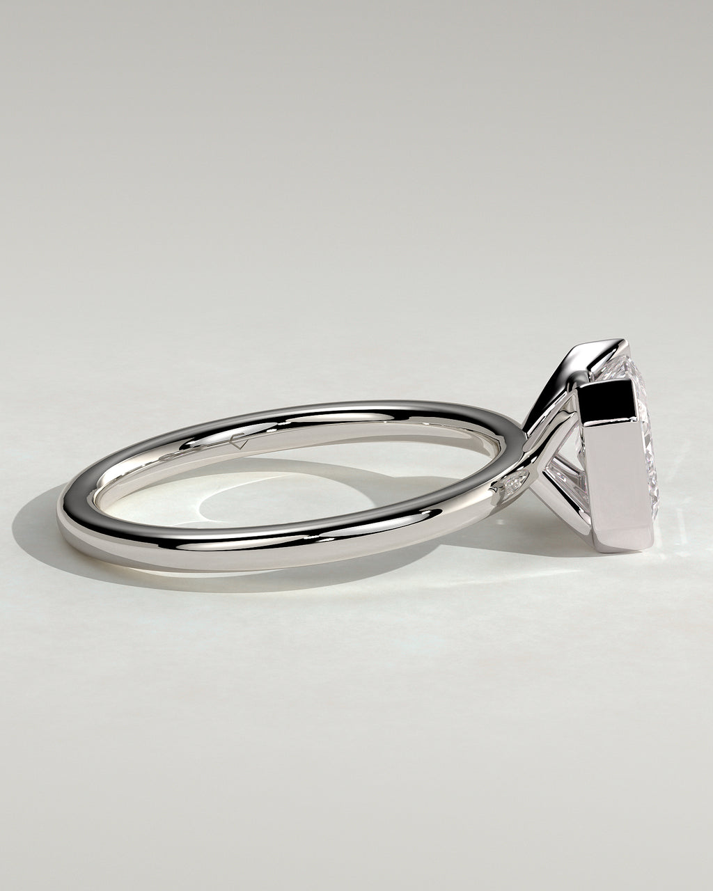 MET 0092 - 2 ct center stone - 18k White Gold source reference - setting detail view