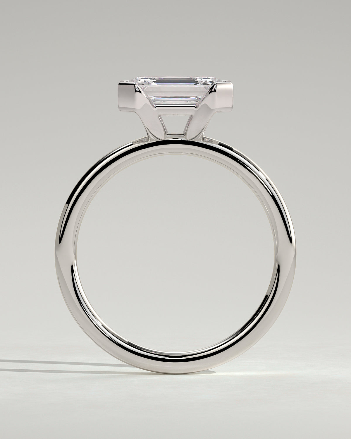 MET 0092 - 2 ct center stone - 18k White Gold source reference - setting detail view