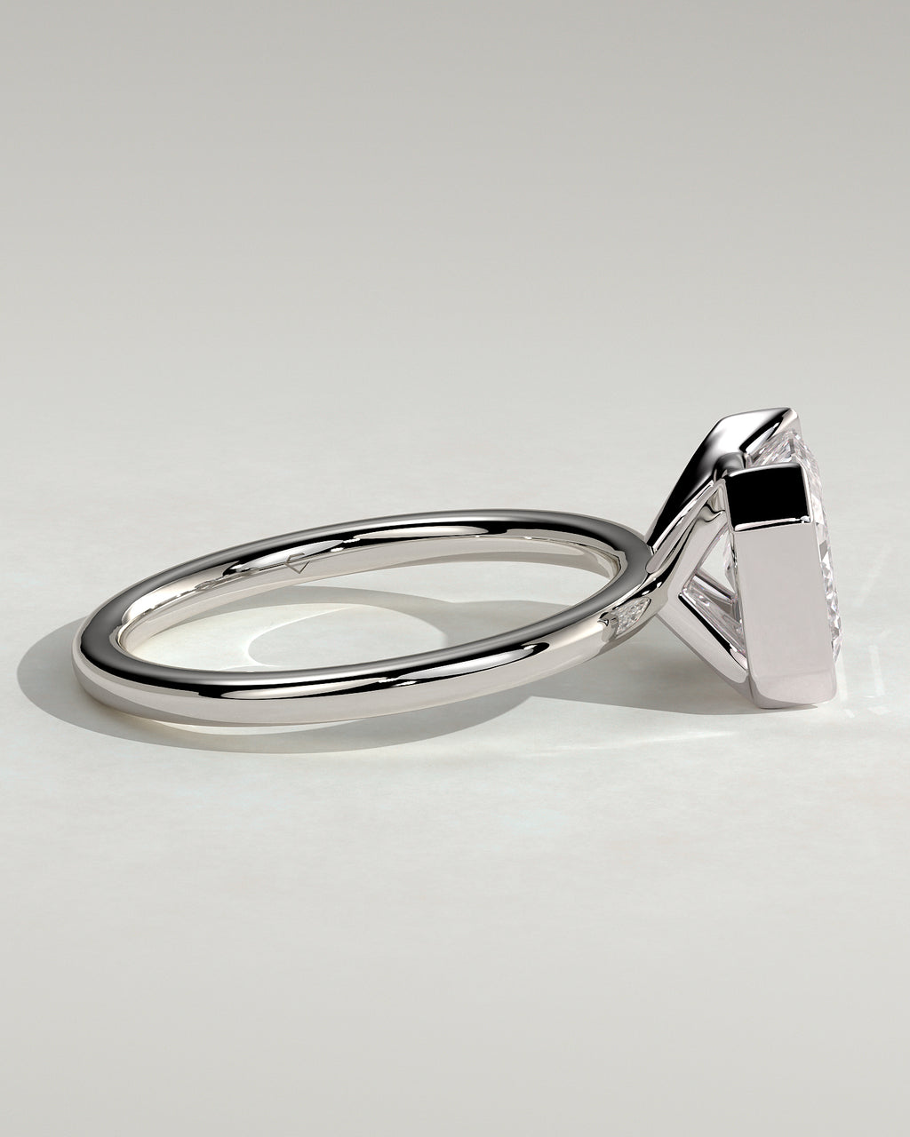 MET 0092 - 3 ct center stone - 18k White Gold source reference - setting detail view