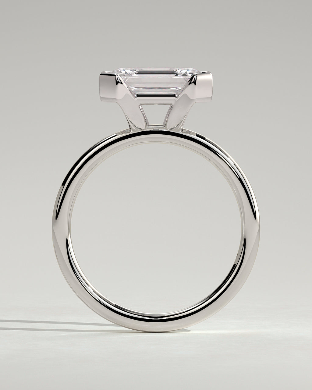 MET 0092 - 3 ct center stone - 18k White Gold source reference - setting detail view