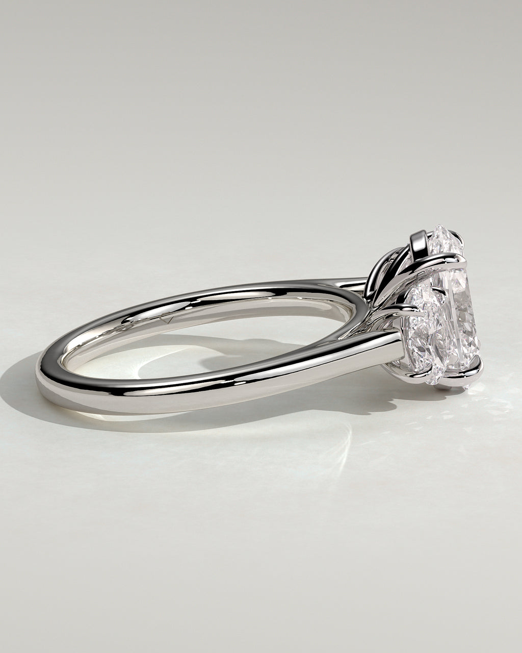 MET 0093 - 2 ct center stone - 18k White Gold source reference - setting detail view