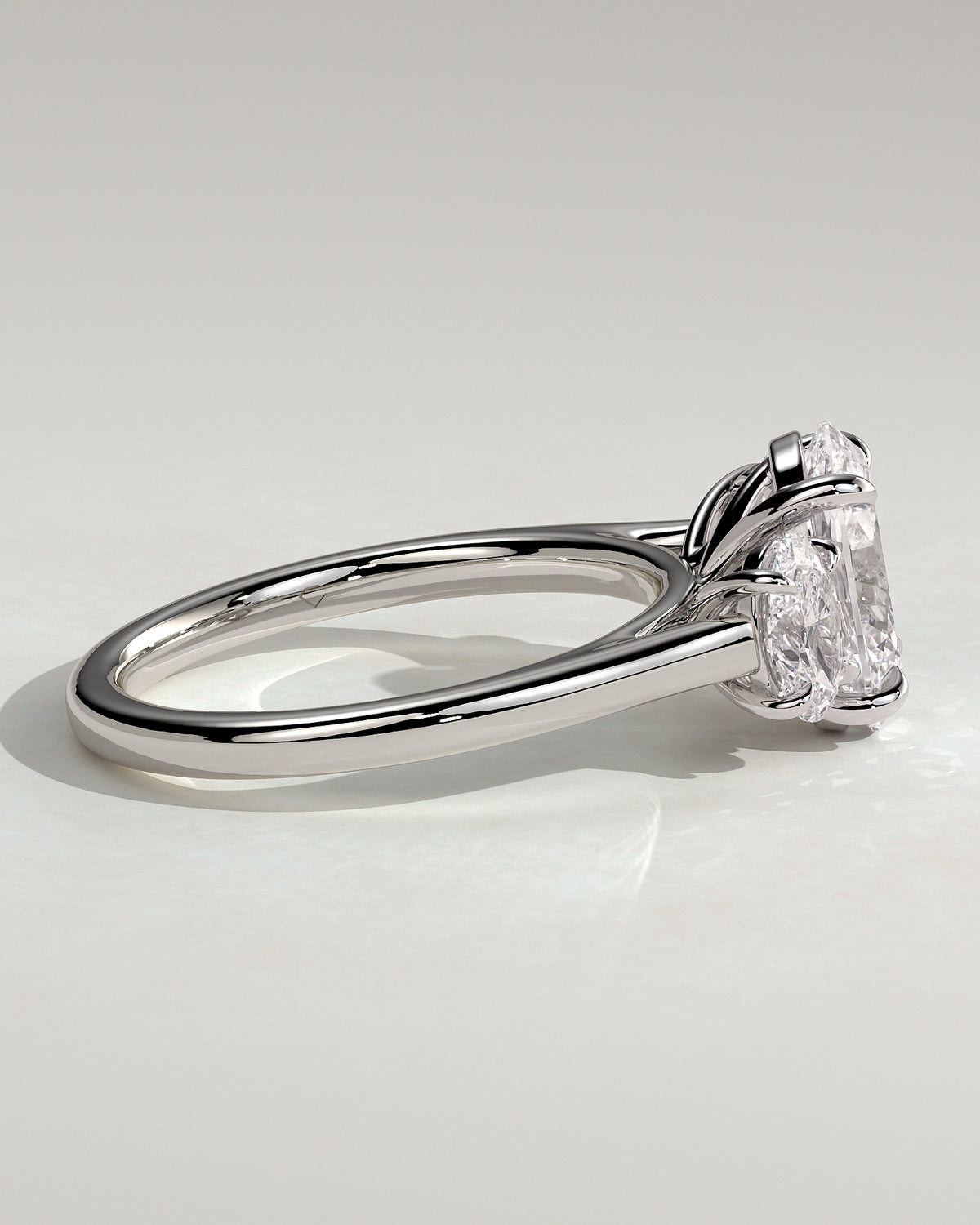 MET 0093 - 2 ct center stone - 18k White Gold source reference - setting detail view