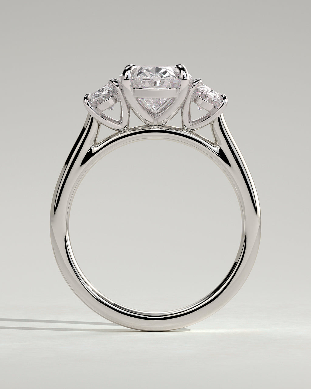 MET 0093 - 2 ct center stone - 18k White Gold source reference - setting detail view