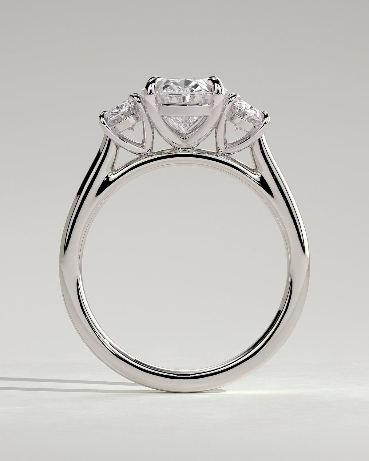MET 0093 - 2 ct center stone - 18k White Gold source reference - setting detail view