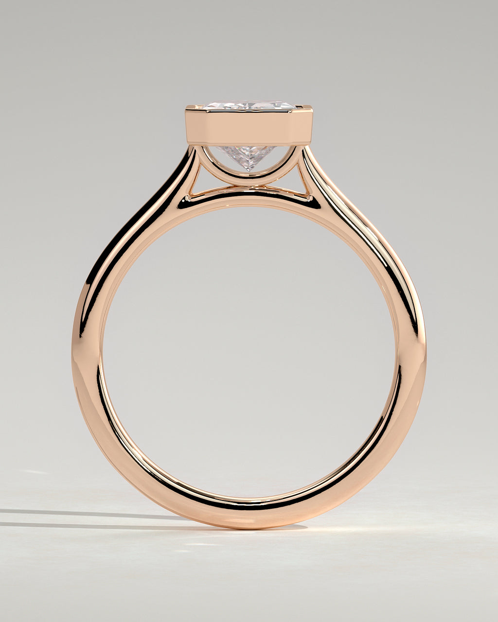 MET 0096 - 2 ct center stone - 18k Rose Gold source reference - setting detail view