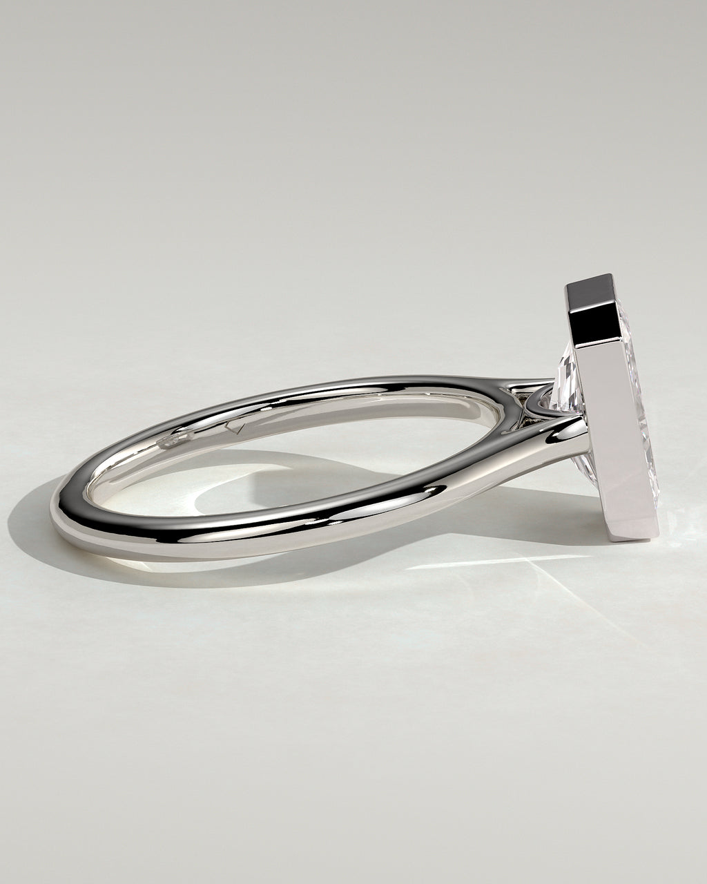 MET 0096 - 2 ct center stone - 18k White Gold source reference - setting detail view