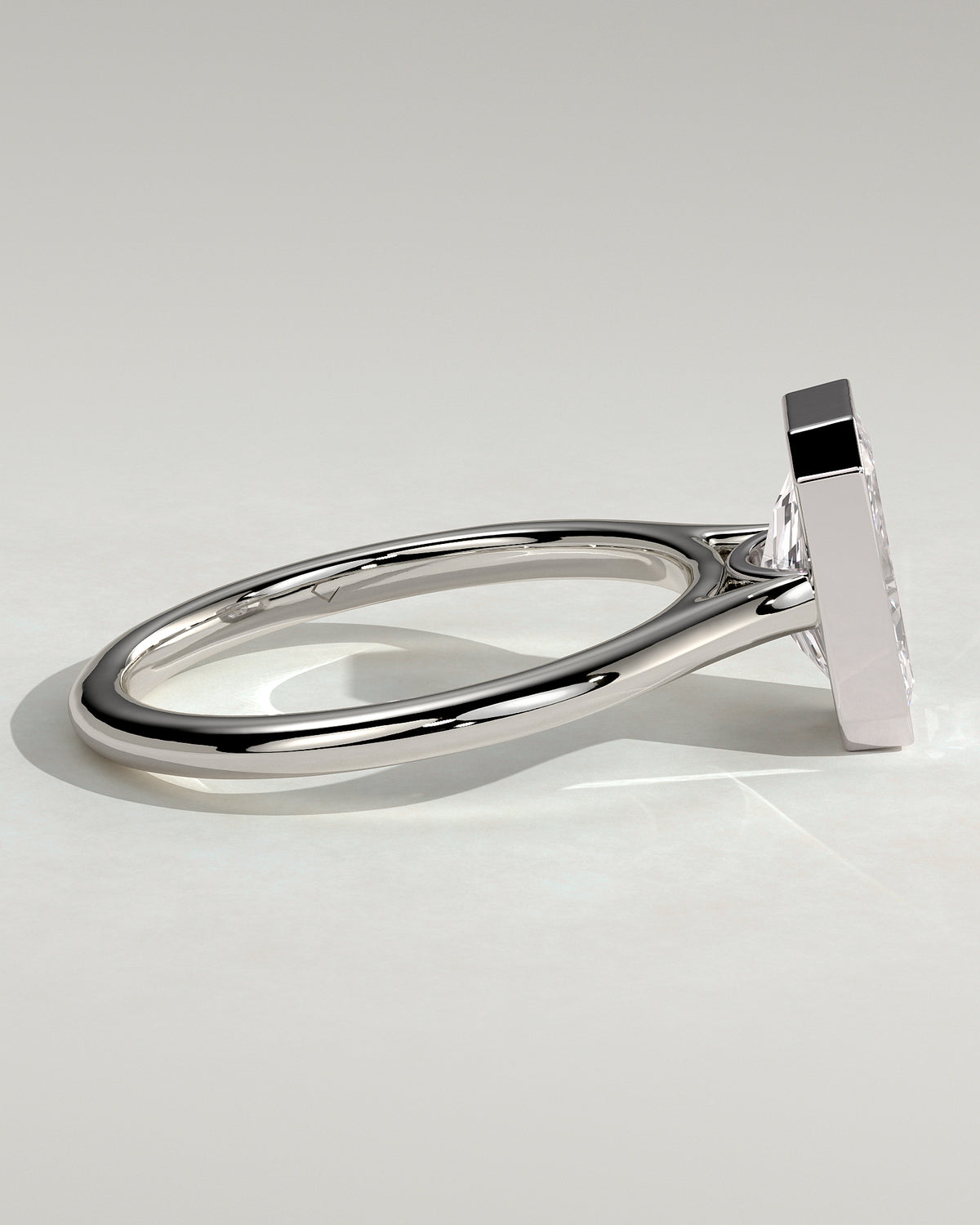 MET 0096 - 2 ct center stone - 18k White Gold source reference - setting detail view