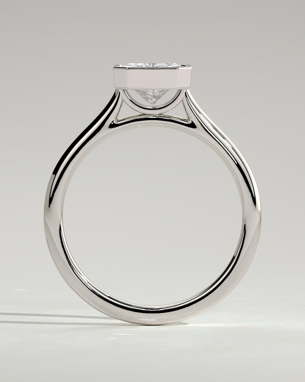 MET 0096 - 2 ct center stone - 18k White Gold source reference - setting detail view