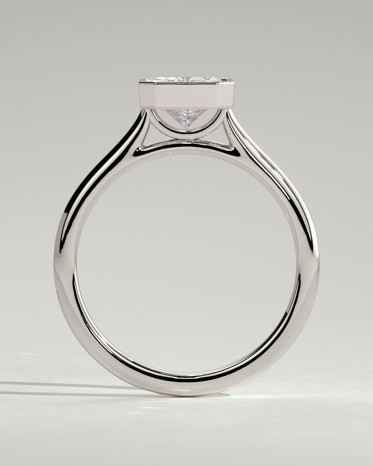 MET 0096 - 2 ct center stone - 18k White Gold source reference - setting detail view