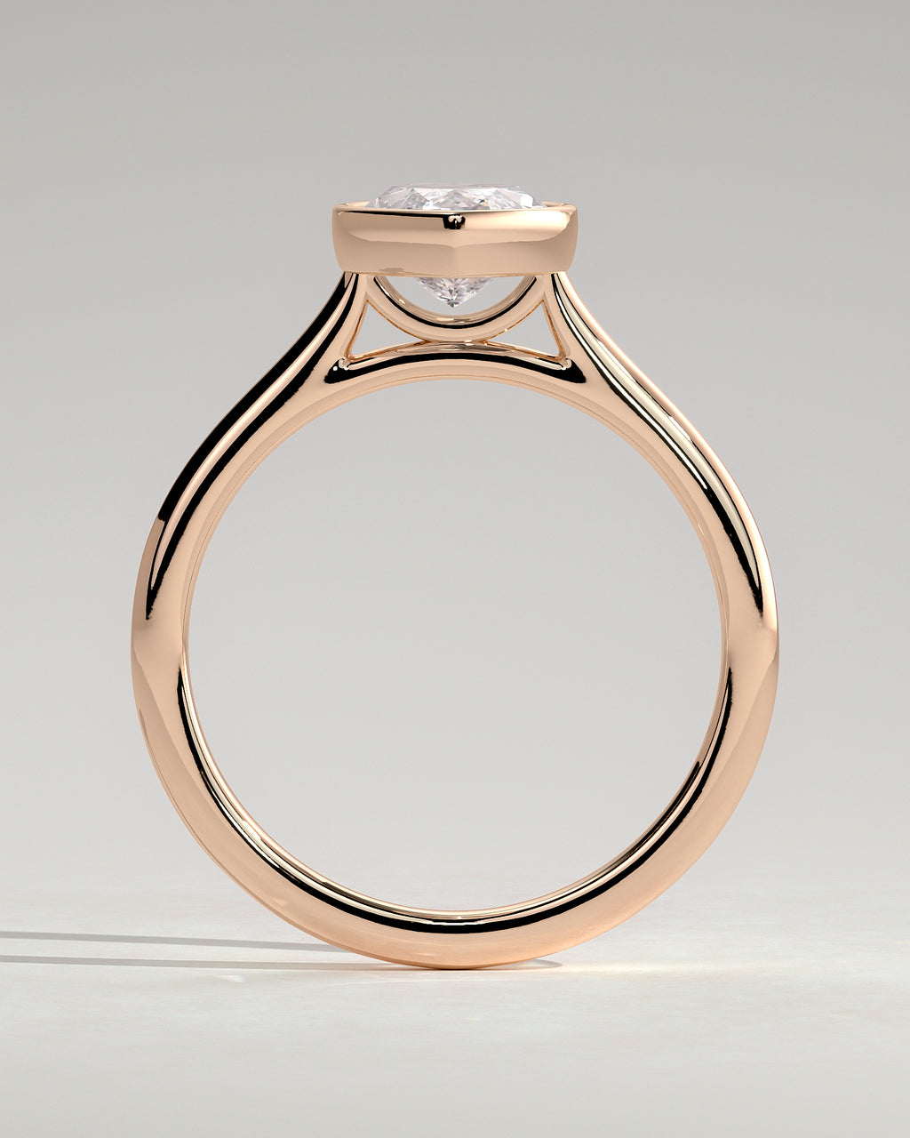 MET 0097 - 2 ct center stone - 18k Rose Gold source reference - setting detail view