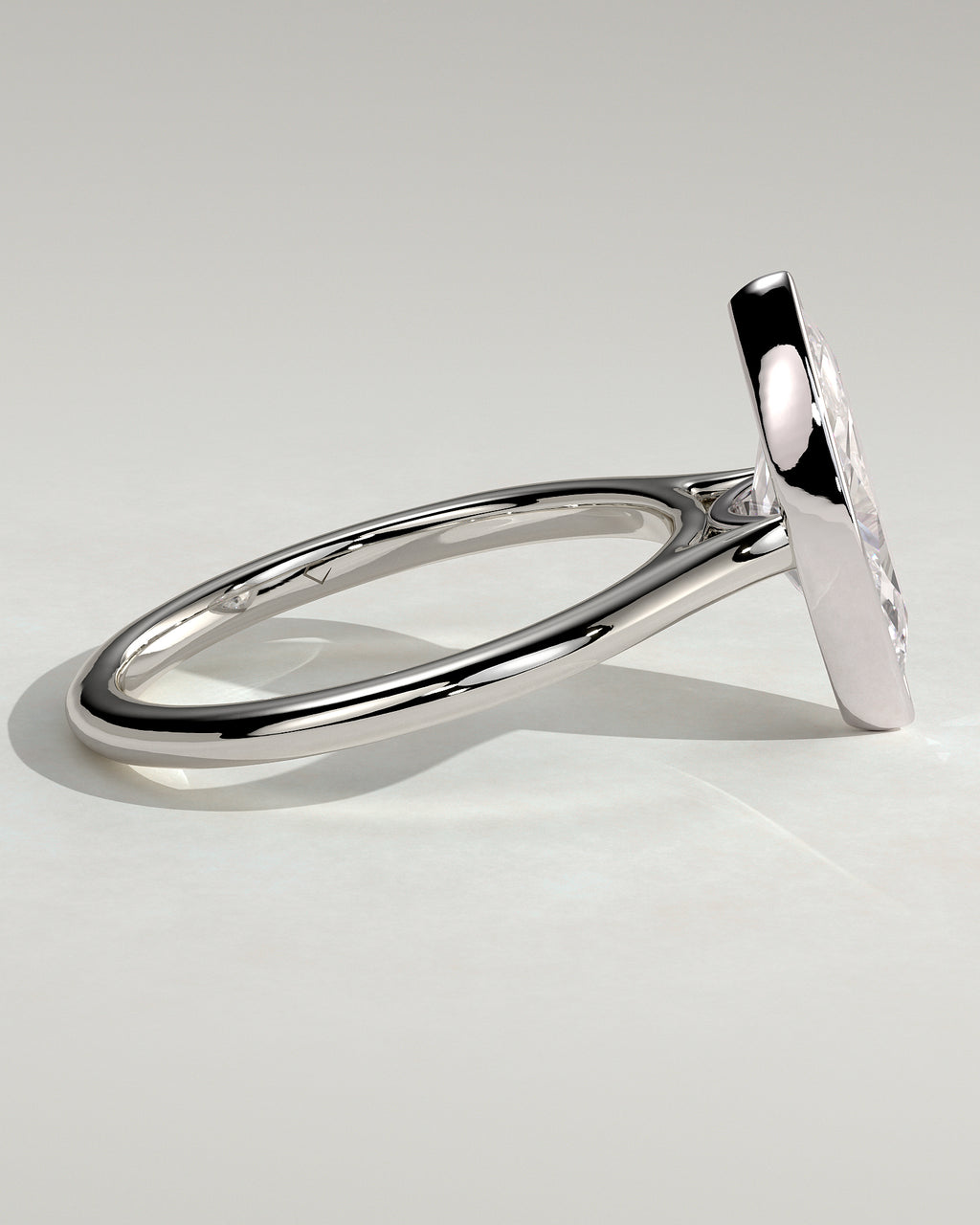 MET 0097 - 2 ct center stone - 18k White Gold source reference - setting detail view