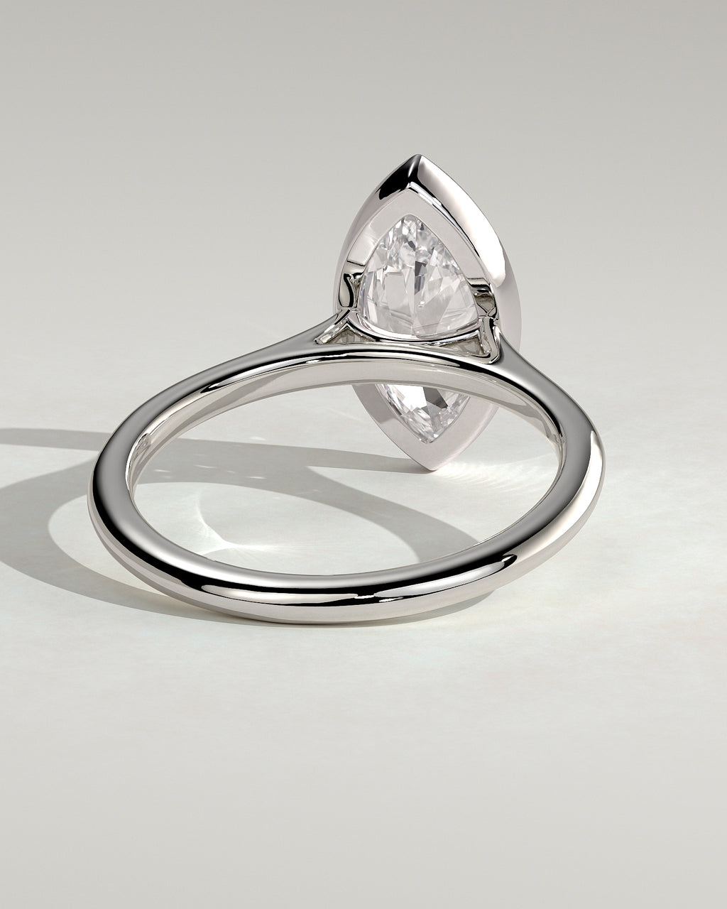 MET 0097 - 2 ct center stone - 18k White Gold source reference - setting detail view