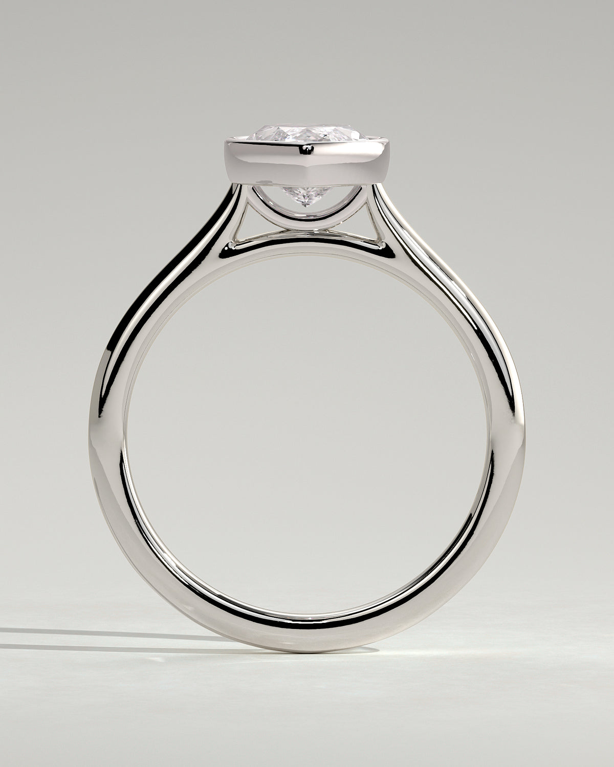 MET 0097 - 2 ct center stone - 18k White Gold source reference - setting detail view