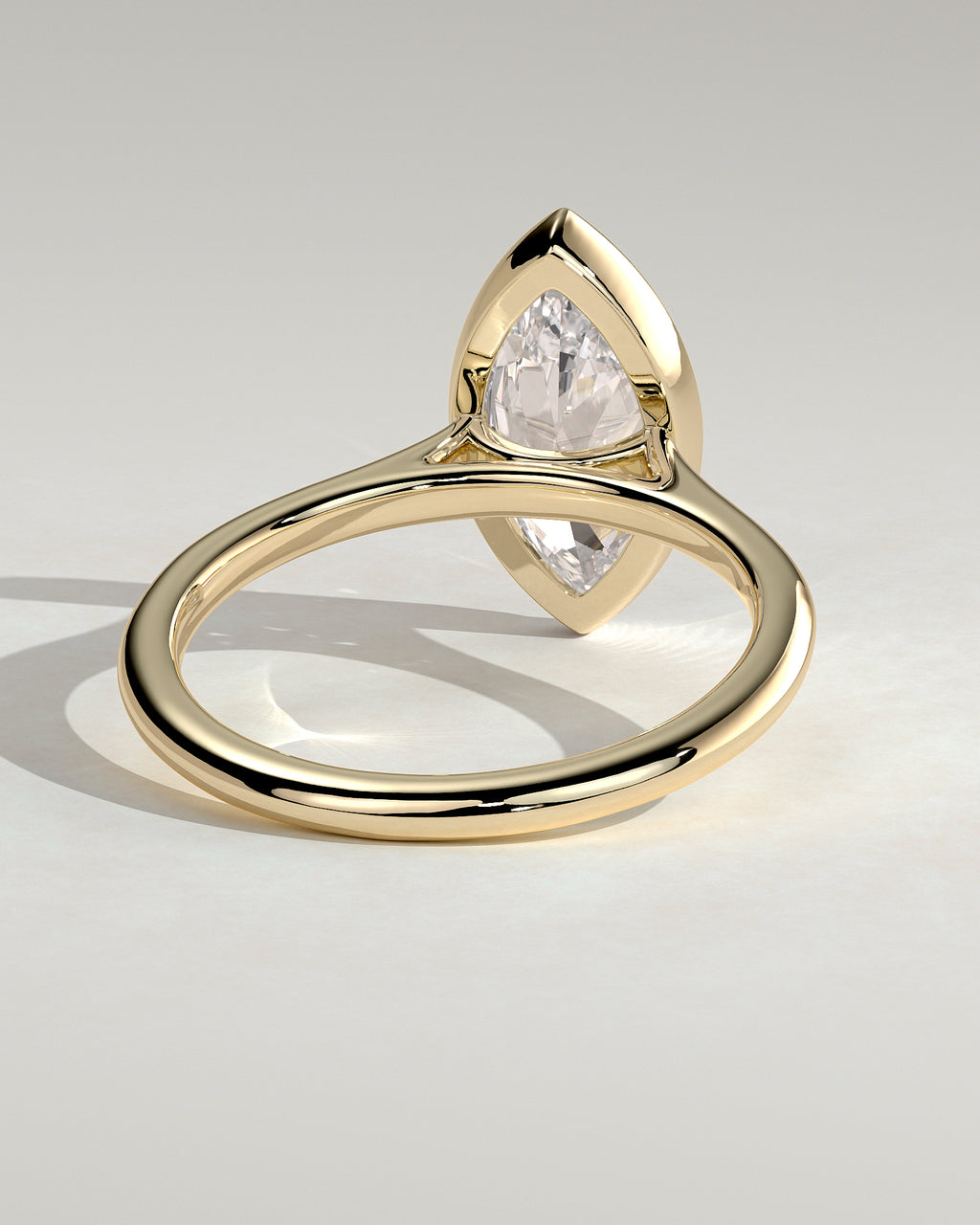 MET 0097 - 2 ct center stone - 18k Yellow Gold source reference - setting detail view
