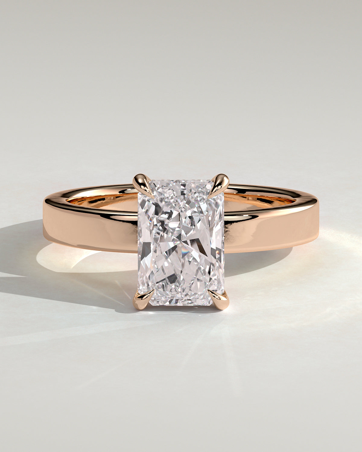 MET 0099 - 2 ct center stone - 18k Rose Gold source reference - front view