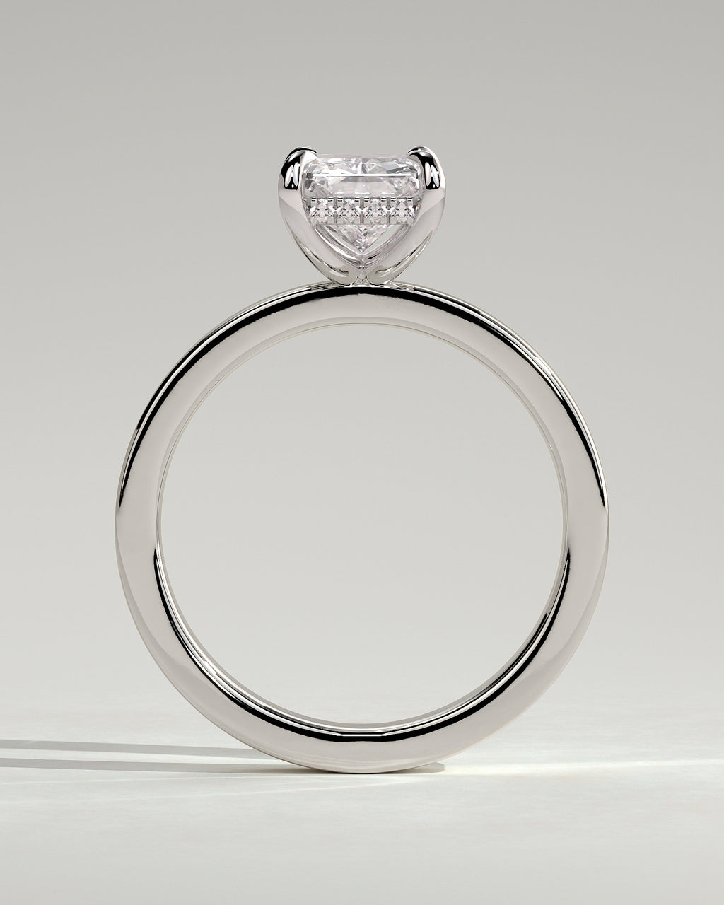 MET 0099 - 2 ct center stone - 18k White Gold source reference - setting detail view