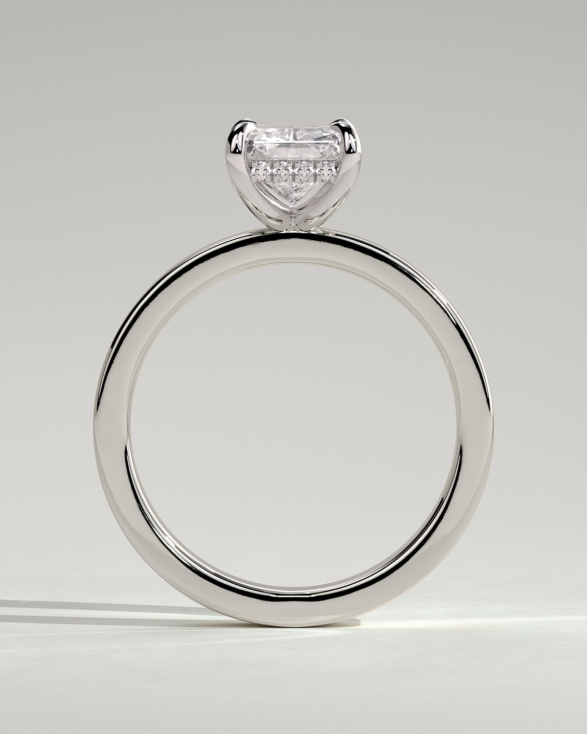 MET 0099 - 2 ct center stone - 18k White Gold source reference - setting detail view