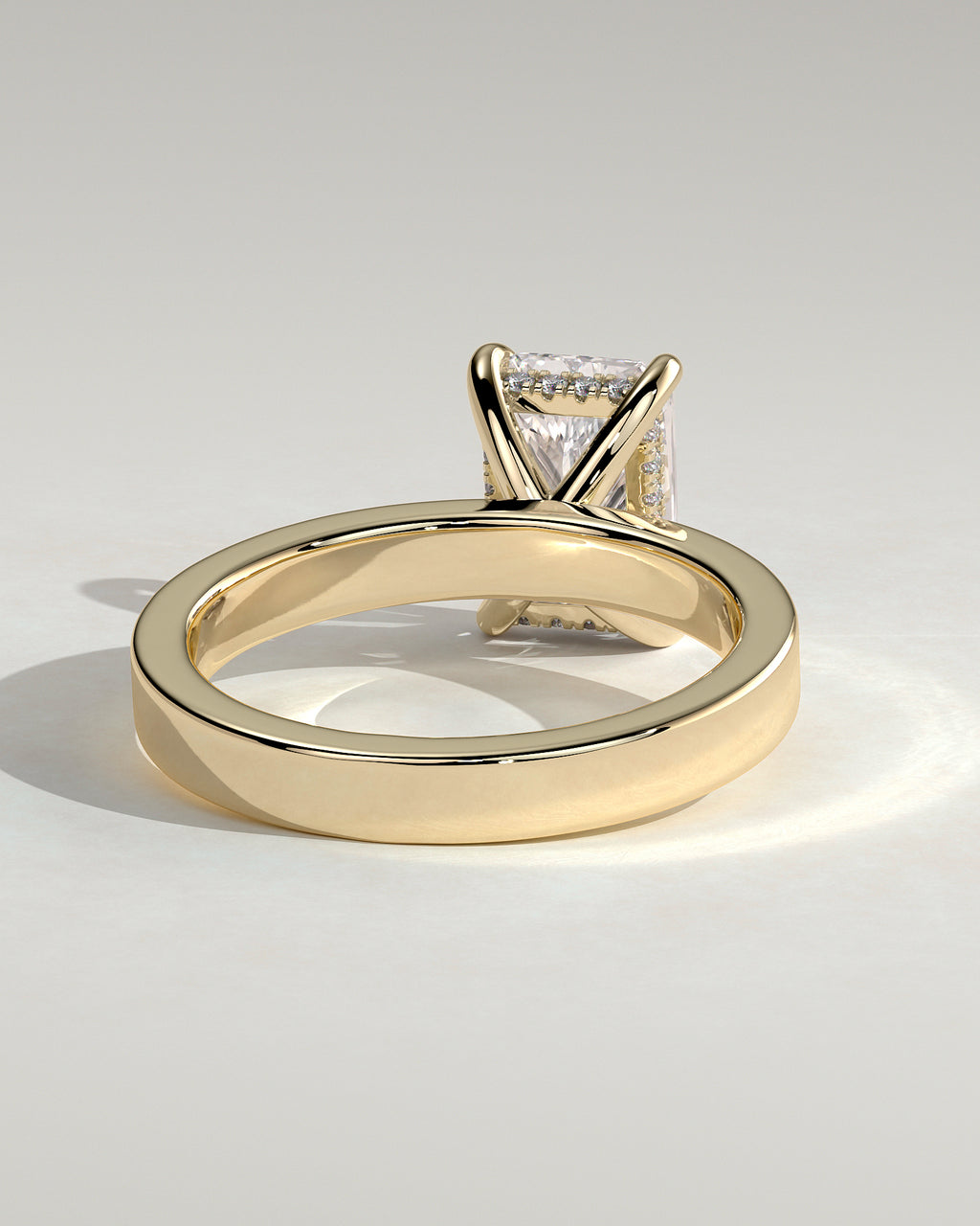 MET 0099 - 2 ct center stone - 18k Yellow Gold source reference - setting detail view