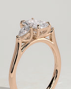 MET 0102 - 1 ct center stone - 18k Rose Gold source reference - setting detail view